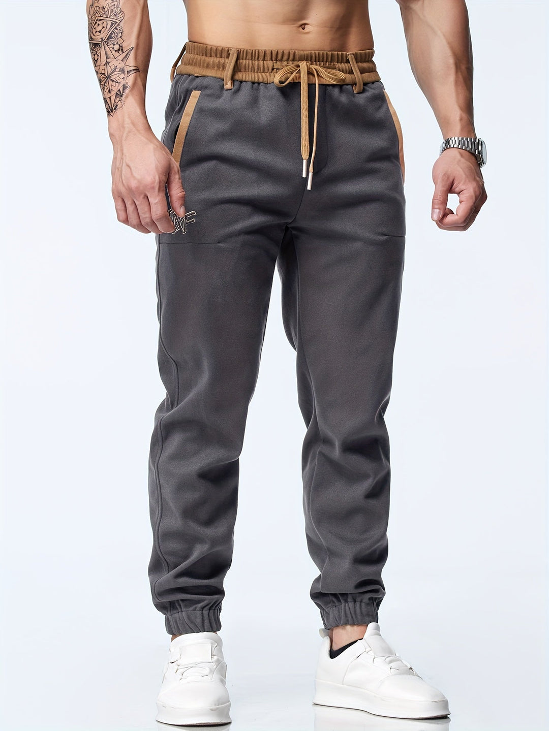 Timothy - Casuales Tobillo Pantalones Con Elástico Cintura