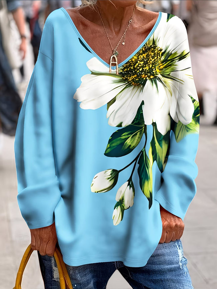 Daphna - Camiseta Oversize Con Estampado Floral