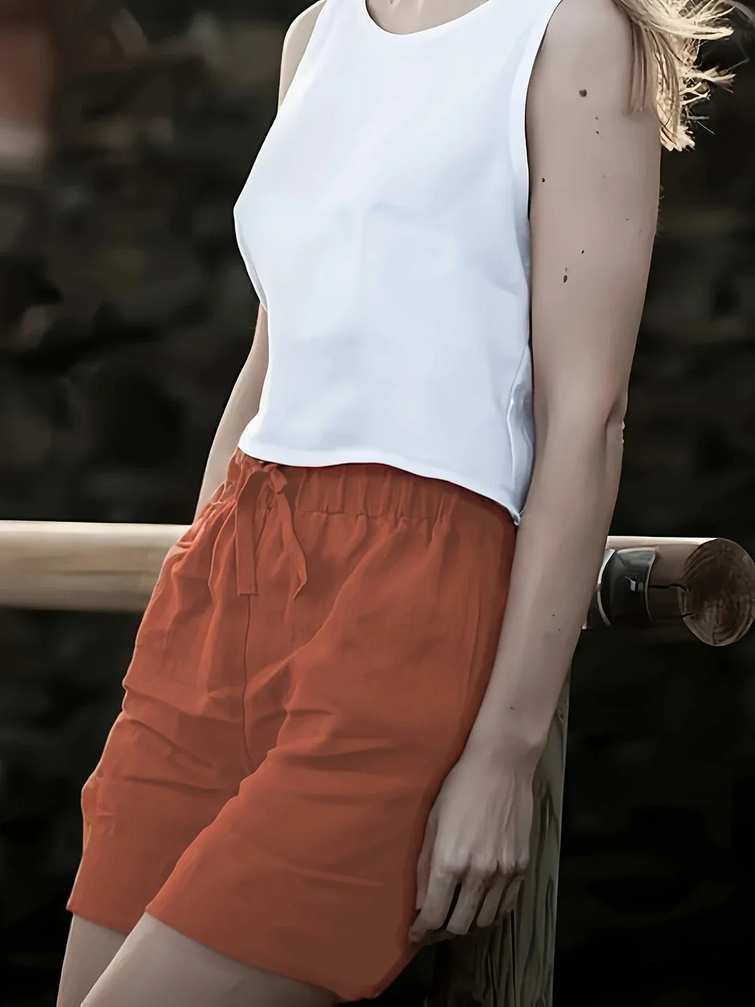 Niamh - Pantalones Cortos Informales De Verano Con Bolsillo