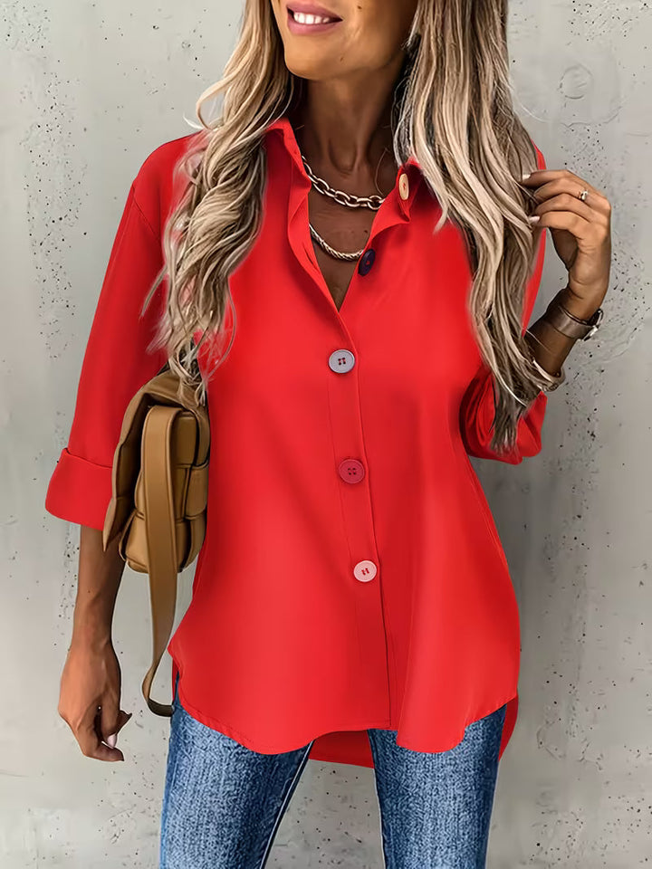 Fausta - Camisa De Manga Larga Con Botonadura Sencilla