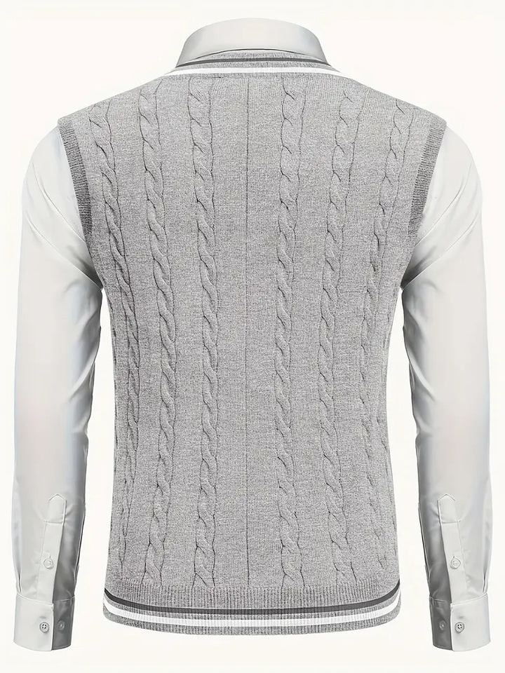 Duane - Jersey De Punto Sin Mangas Con Cuello En V