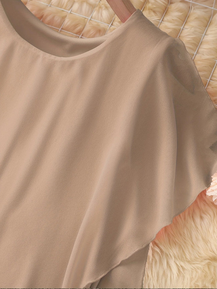 Maren - Elegante Vestido Midi Con Mangas Sin Mangas