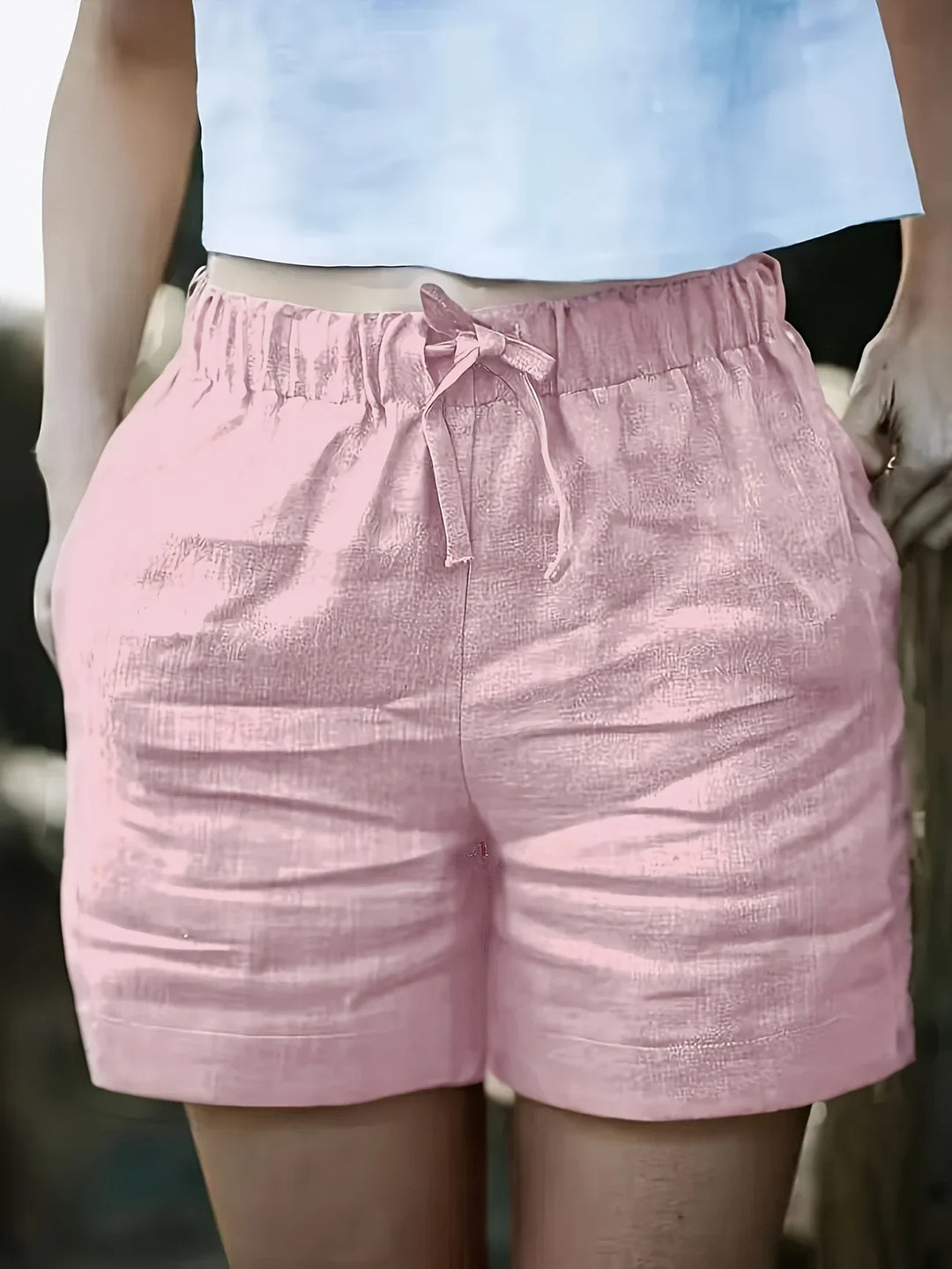 Niamh - Pantalones Cortos Informales De Verano Con Bolsillo