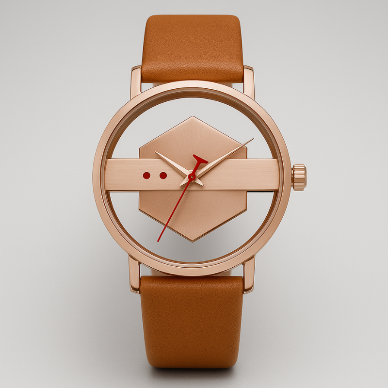 DialVorn - Reloj Con Correa Y Esfera Geométrica