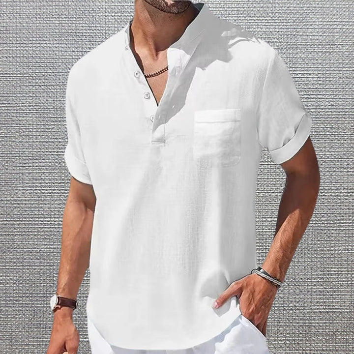 Anthony - Camiseta Elegante De Manga Corta Con Bolsillo