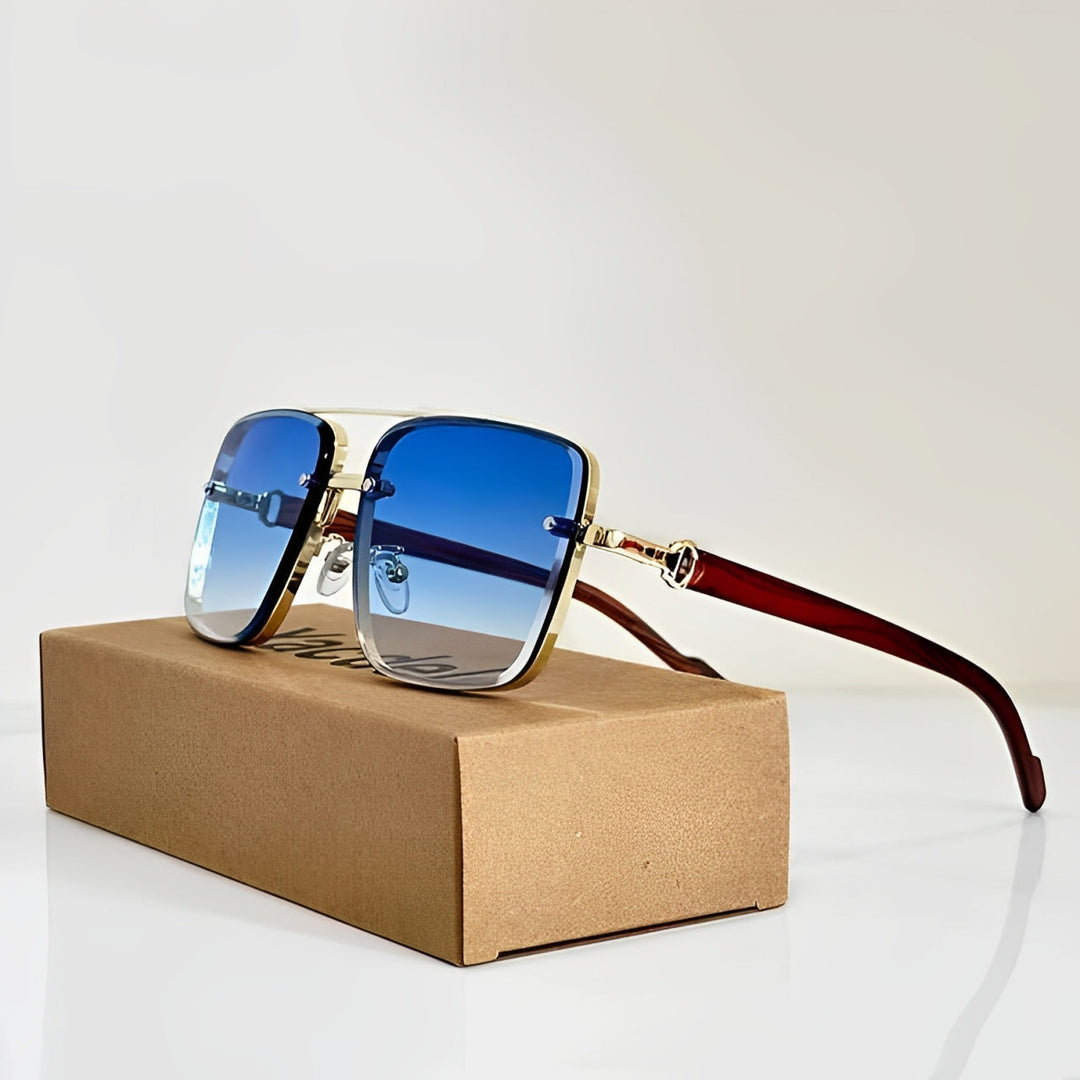 MetroLens - Gafas De Sol Cuadradas Con Doble Puente