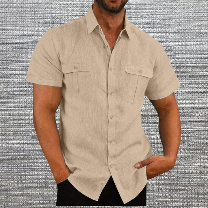 Darius - Camisas De Manga Corta Con Dos Bolsillos En El Pecho