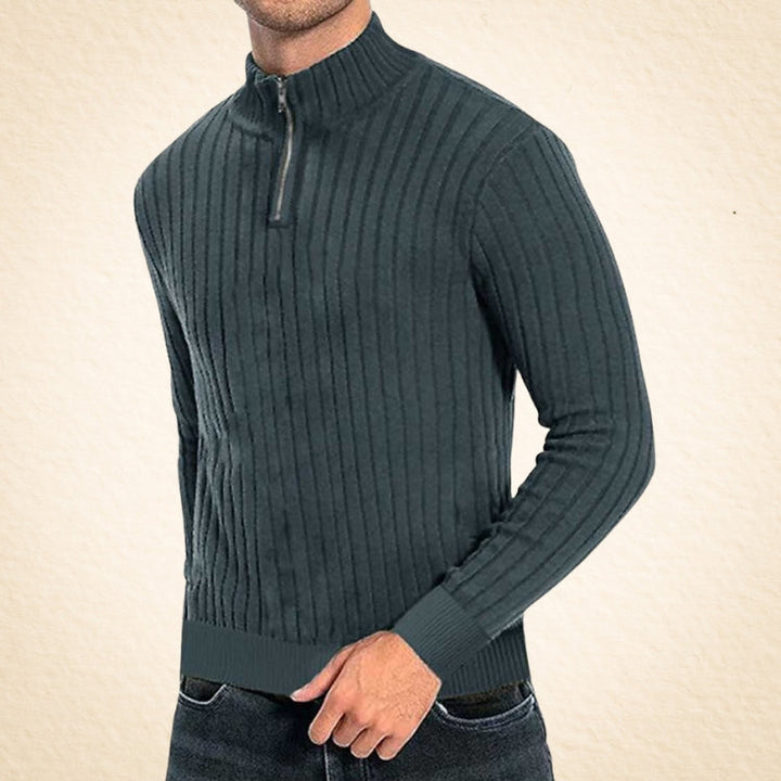 Zaccheo - Jersey Informal De Cuello Alto Con Cremallera