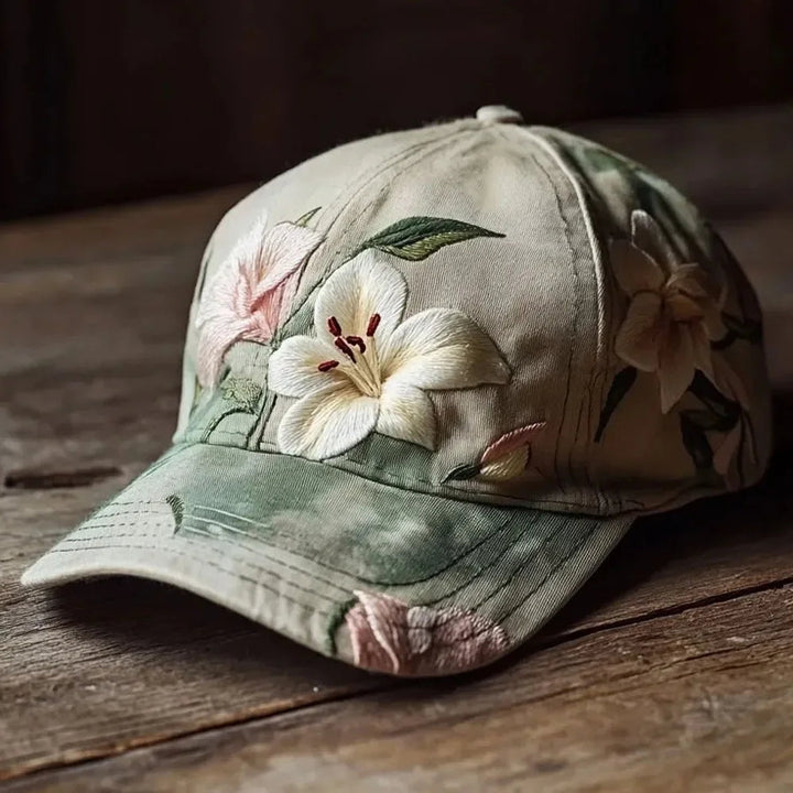 Virinia - Gorra Con Bordado Floral