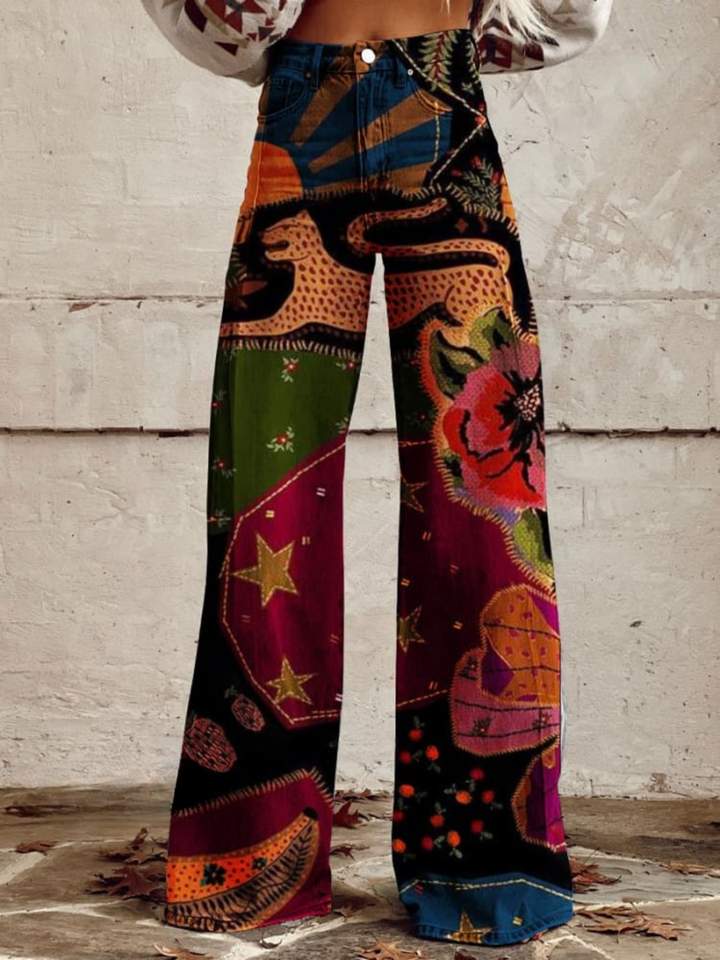 ERINA - PANTALÓN BOHO VINTAGE
