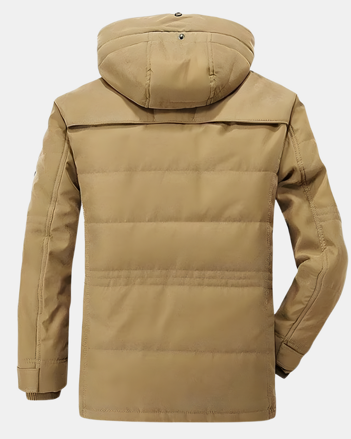 Aziel - Chaqueta Acolchada De Invierno Con Múltiples Bolsillos