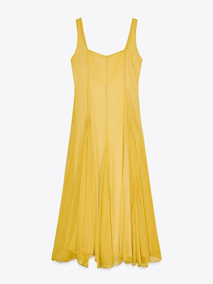 Solmaz - Vestido Largo Informal Con Tirantes