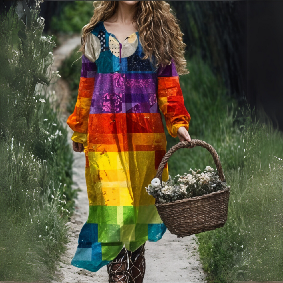 Madge - Vestido Suelto Con Estampado Floral