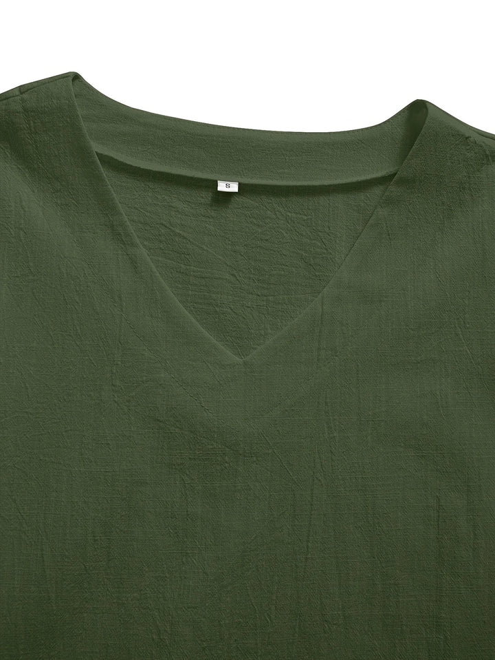 Mattea - Informal Ajuste Holgado Arriba Con Cuello En V