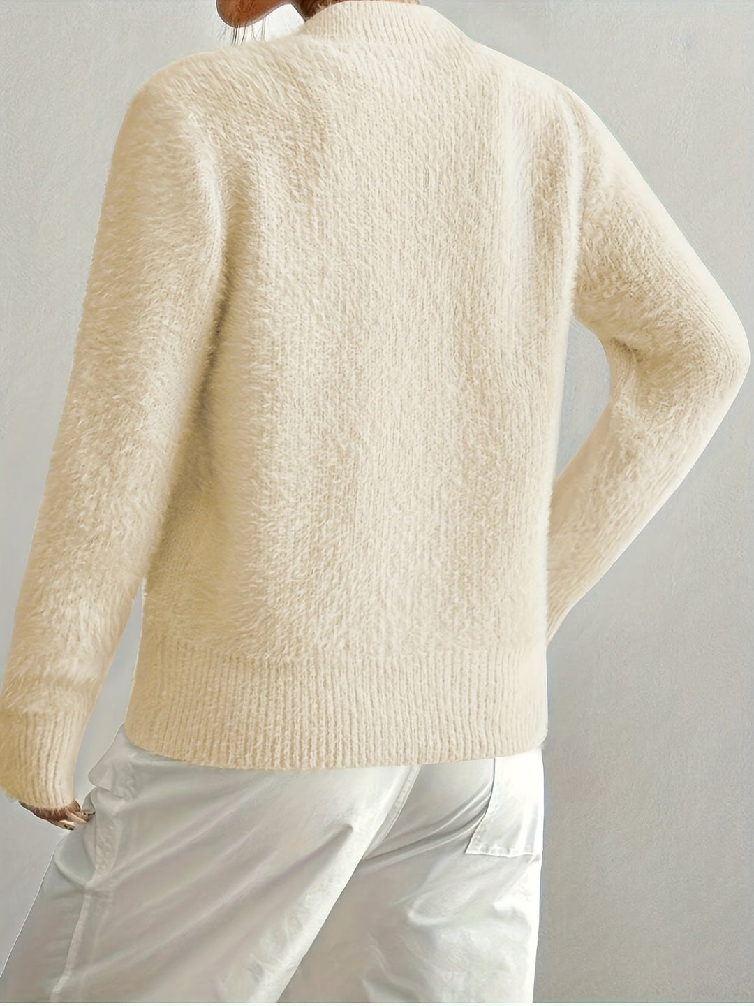 Smelissa - Cárdigan De Punto De Manga Larga Con Botones En Forma De Corazón