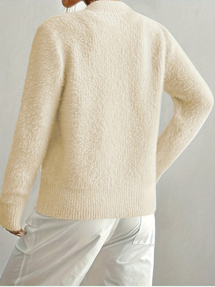 Smelissa - Cárdigan De Punto De Manga Larga Con Botones En Forma De Corazón