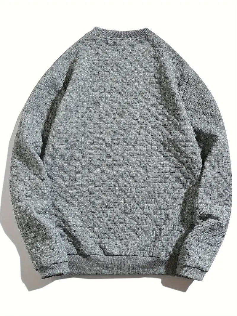Stafford - Sudadera Informal Con Textura a Cuadros