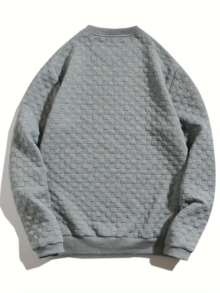 Stafford - Sudadera Informal Con Textura a Cuadros