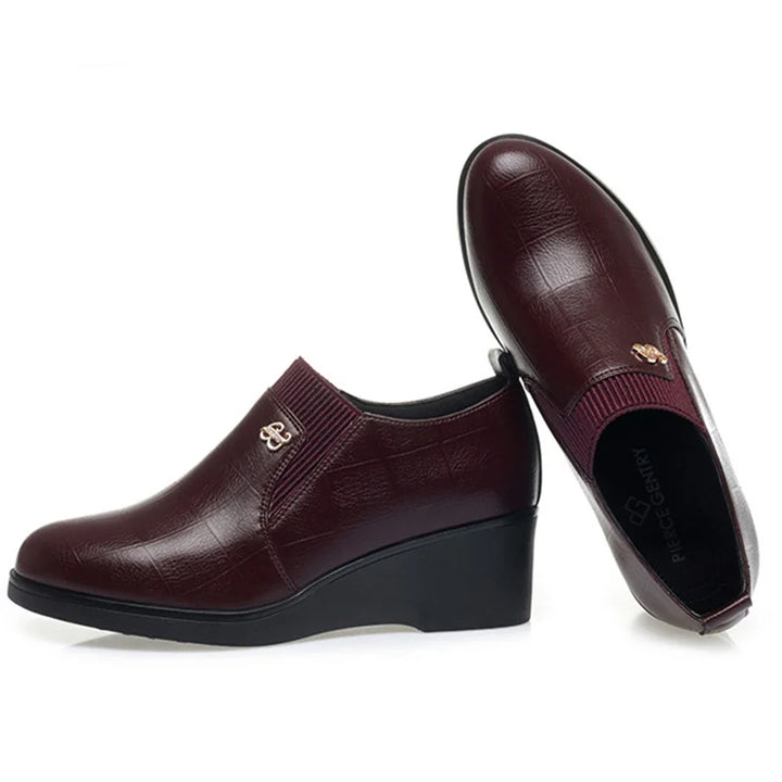 Switolina - Zapatos De Cuña De Piel a La Moda