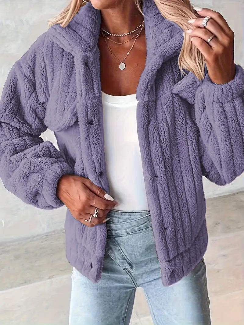 Narin - Informal Chaqueta Teddy Con Falso Bolsillo