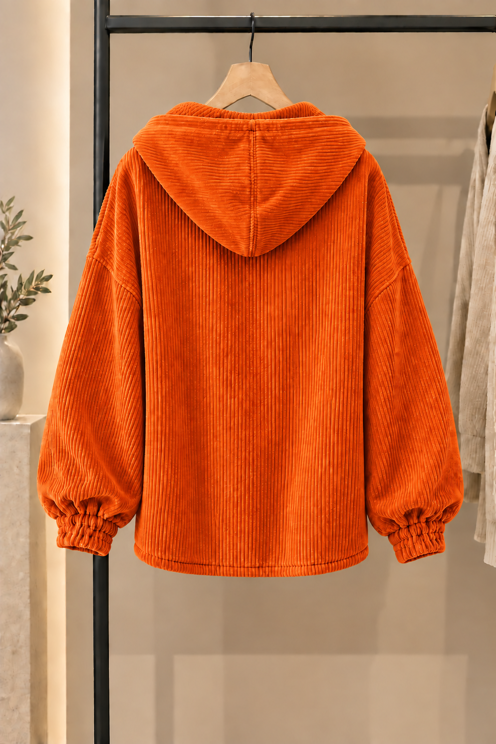 Nalina - Chaqueta Con Capucha De Pana De Corte Holgado
