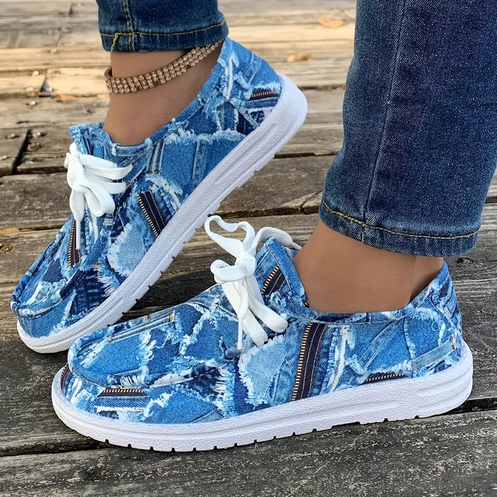 Ulanda - Zapatillas Antideslizantes Con Estampado Denim