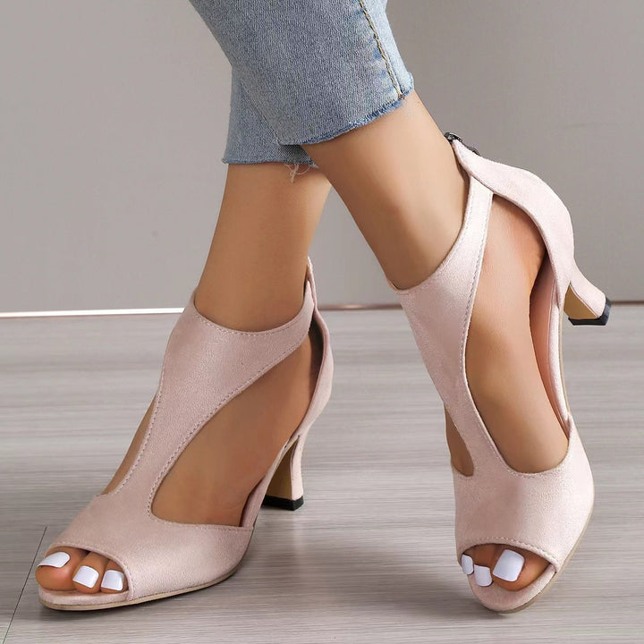 Kalysha - Zapatos De Tacón Con Cremallera Trasera En Forma De Pez