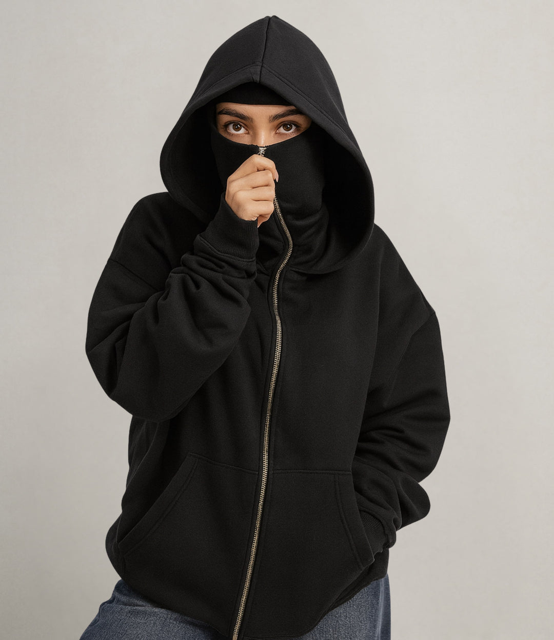 StealthCore - Sudadera Con Capucha y Cremallera Completa
