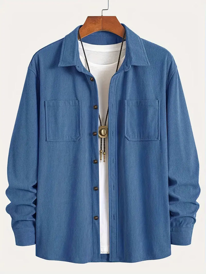 Rickey - Camisa Informal De Pana Con Botones