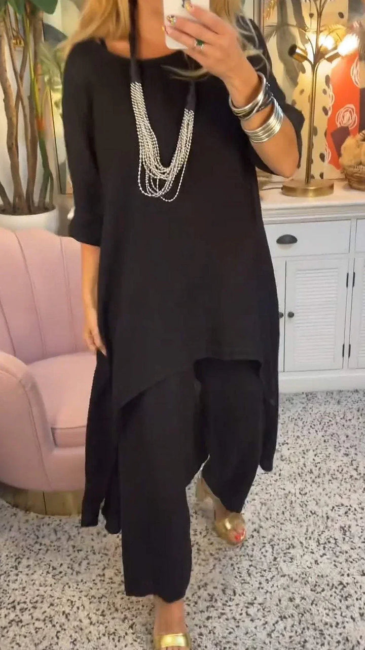 Maryla - Conjunto De Dos Piezas De Algodón Con Manga Larga