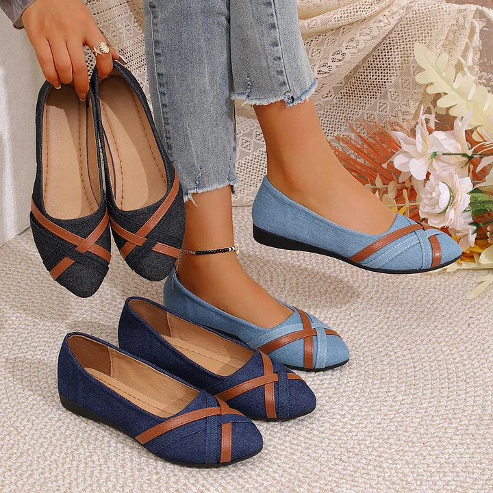 Shakina - Cómodos Zapatos Con Tiras Cruzadas