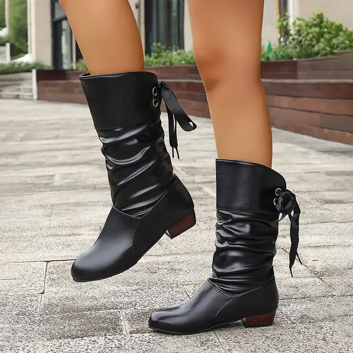 Anyssa - Botín Elegante Con Cordones