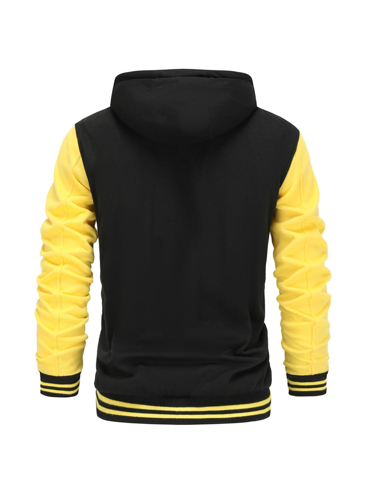 Askhat - Chaqueta De Béisbol De Manga Larga Con Capucha