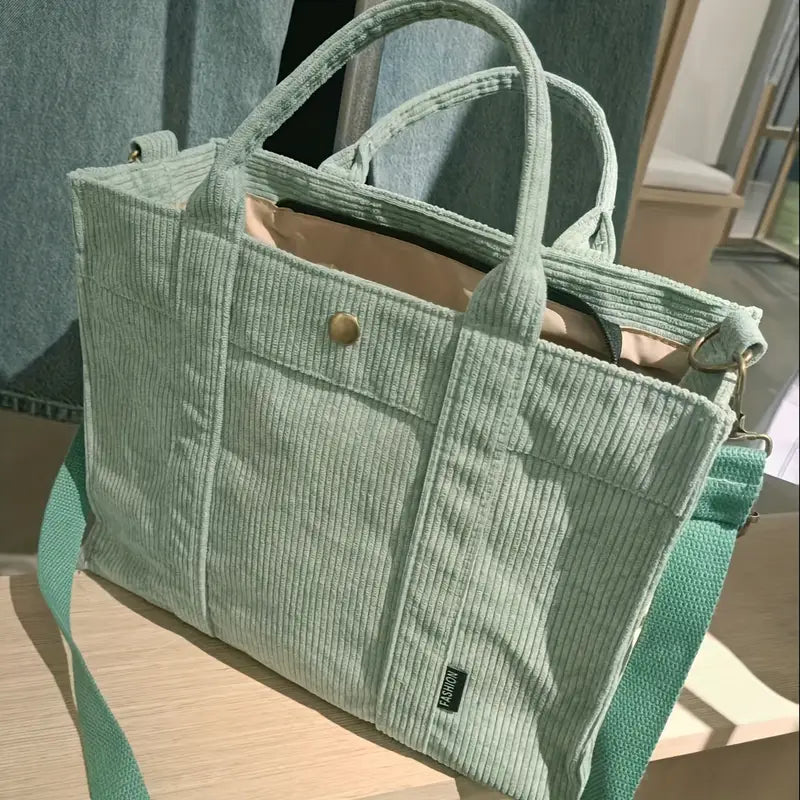 Marella - Bolso Tote De Pana De Inspiración Vintage