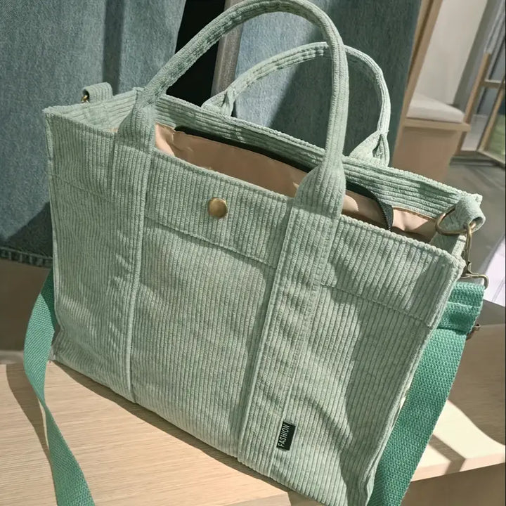 Marella - Bolso Tote De Pana De Inspiración Vintage