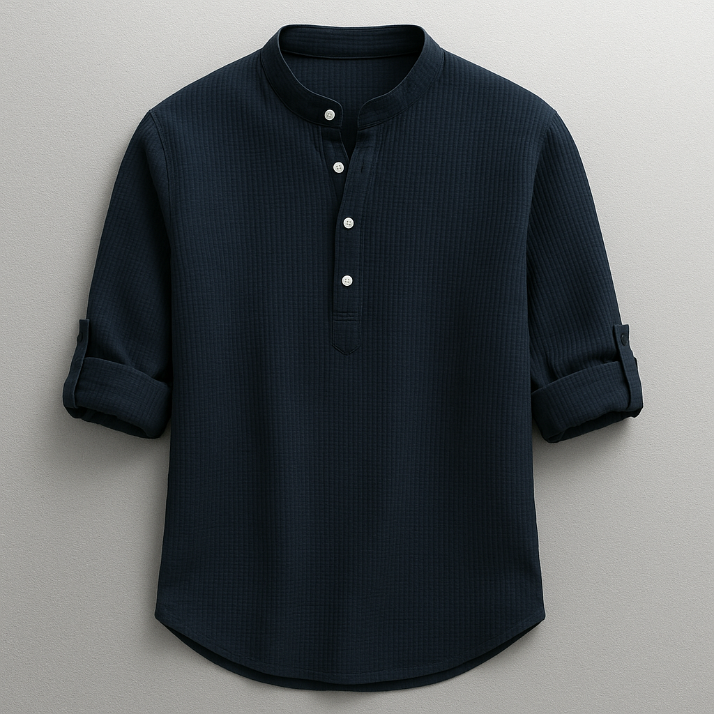 Shon - Camisa De Manga Larga Con Cuello Abotonado Cuello