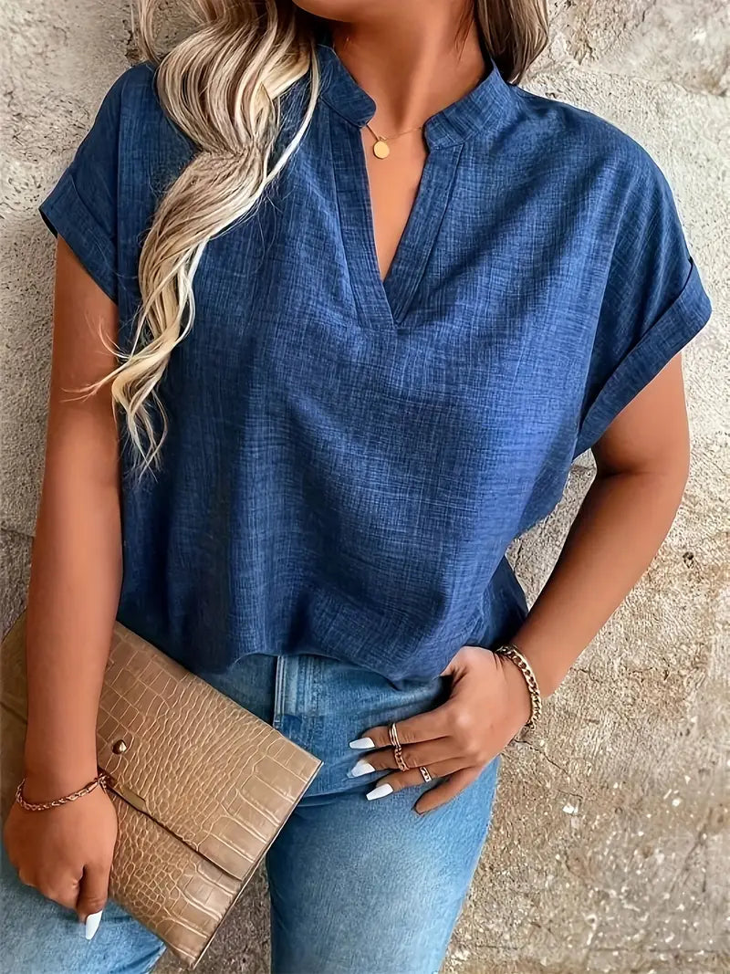 Rosabelle - Blusa Informal Con Cuello En V