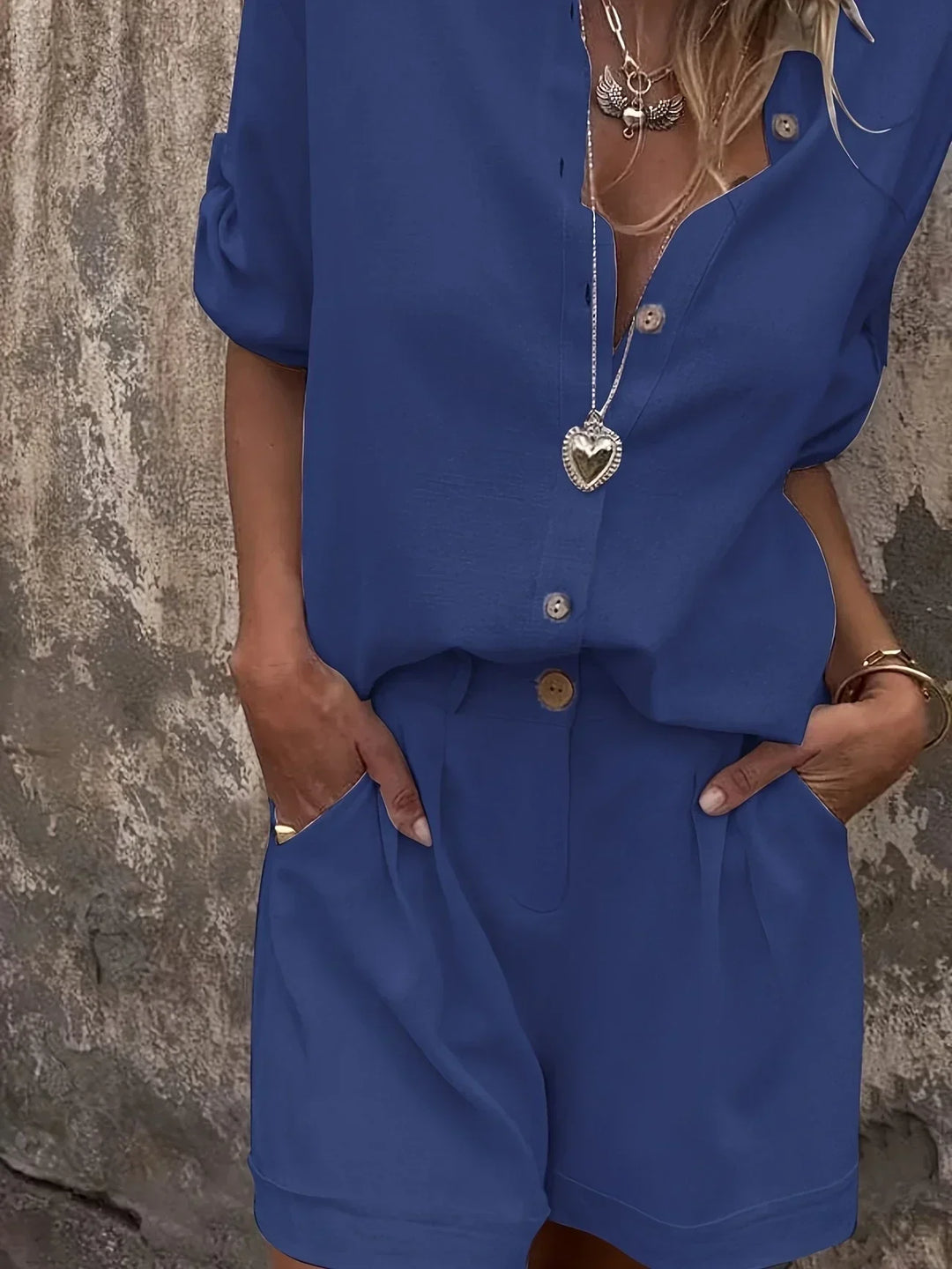 Arampatzi - Elegante Conjunto De Dos Piezas Para el Verano