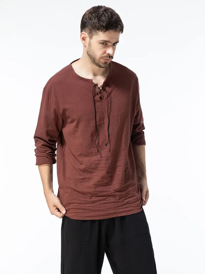 Pawel - Algodón Camisa De Manga Larga De