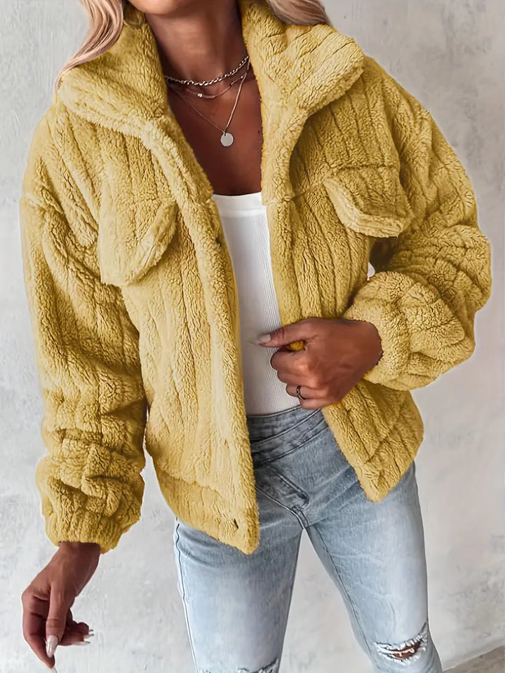 Narin - Informal Chaqueta Teddy Con Falso Bolsillo