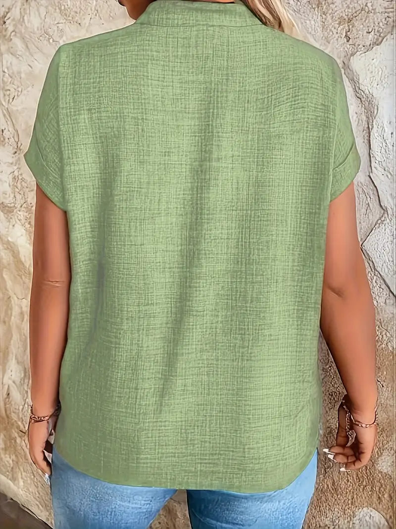 Rosabelle - Blusa Informal Con Cuello En V