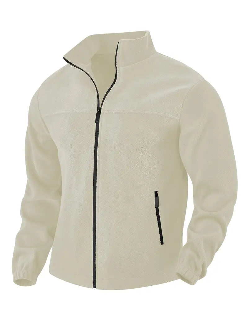 Barron - Chaqueta Informal De Forro Polar Con Cremallera y Bolsillo