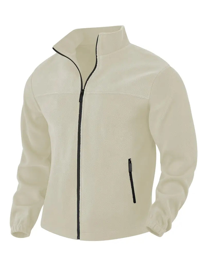 Barron - Chaqueta Informal De Forro Polar Con Cremallera y Bolsillo