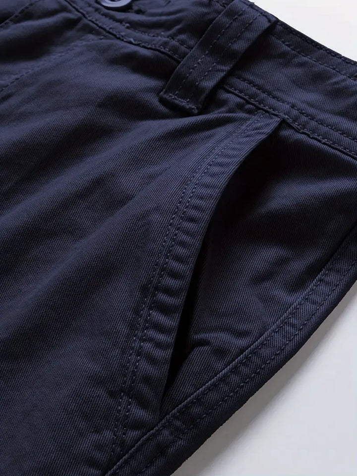 Mauro - Elegantes Pantalones Cortos Con Multibolsillos