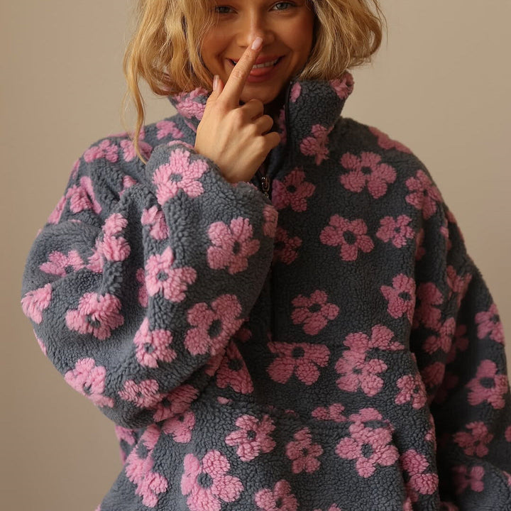 Azelma - Jersey De Manga Larga y Estampado Floral
