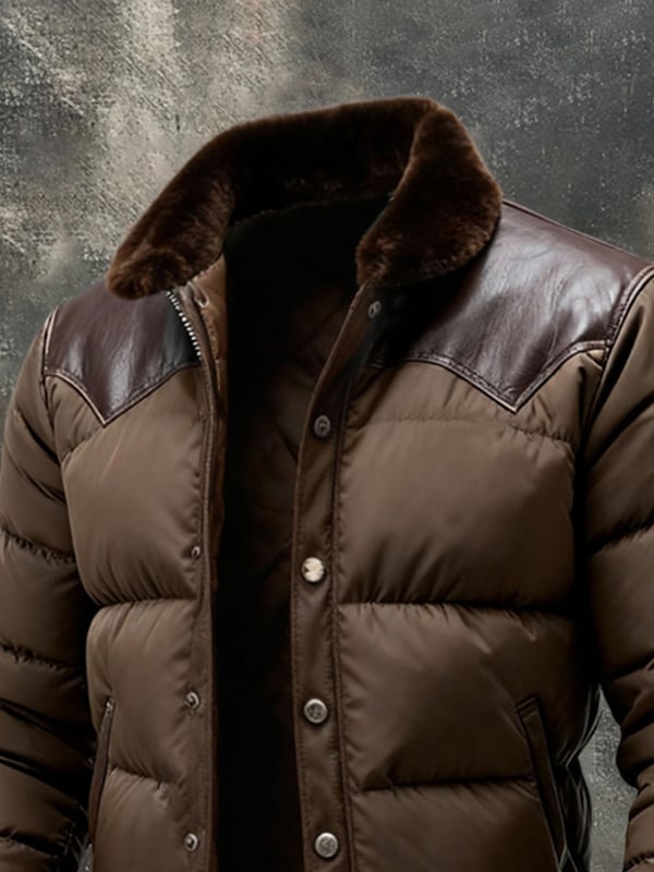 Benzema - Elegante Chaqueta De Cuero Cálida De Manga Larga