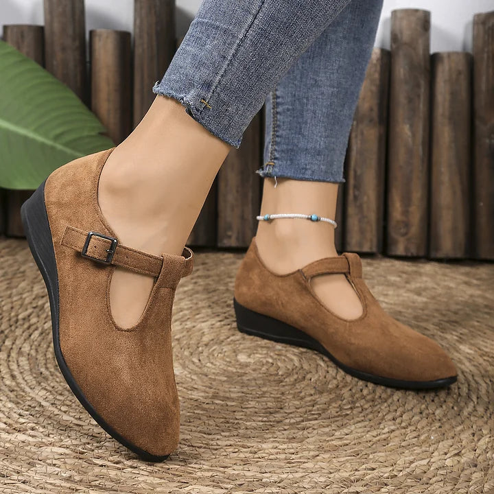 Nannie - Mocasines Ortopédicos Cómodos Con Hebilla