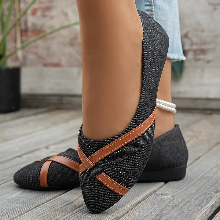 Shakina - Cómodos Zapatos Con Tiras Cruzadas