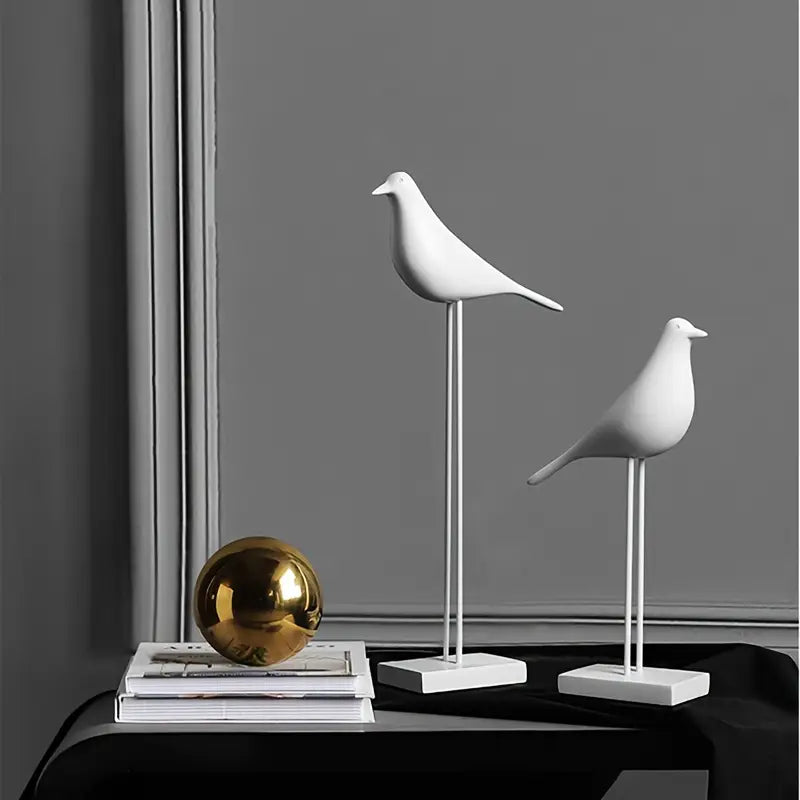 PerchForm - Esculturas Decorativas Minimalistas De Pájaros Con Soporte