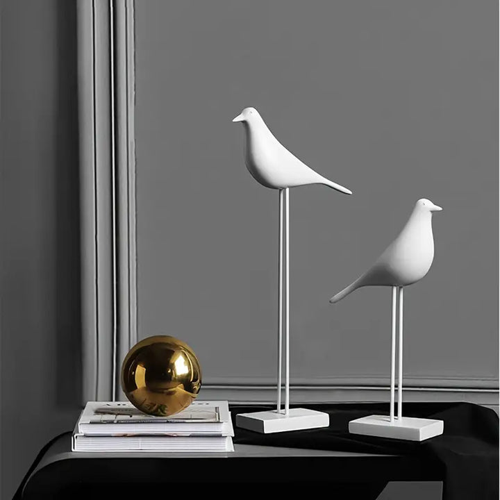 PerchForm - Esculturas Decorativas Minimalistas De Pájaros Con Soporte